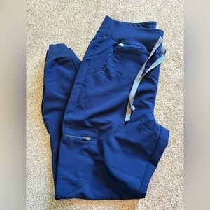 Figs Navy Zamora High Waisted Joggers
